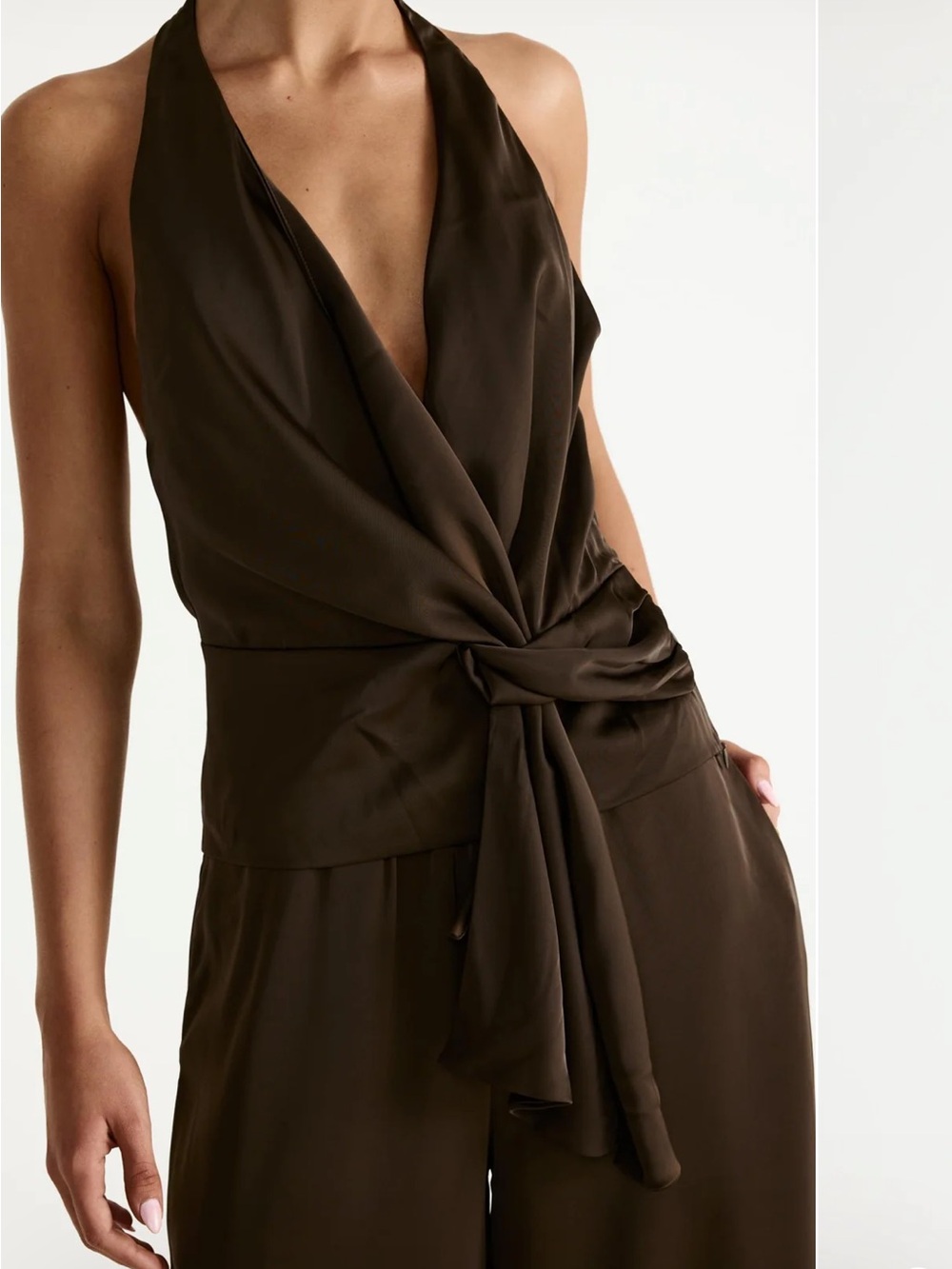 Charcoal Clothing Belinda Top Chocolate
